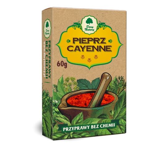 Dary Natury Przyprawy bez chemii Pieprz Cayenne 60g