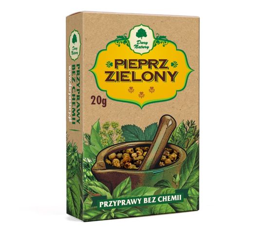 Dary Natury Przyprawy bez chemii Pieprz Zielony 20g
