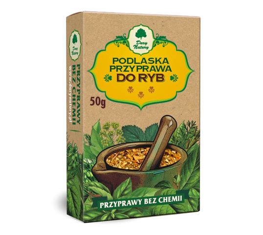 Dary Natury Przyprawy bez chemii Podlaska przyprawa do ryb 50g