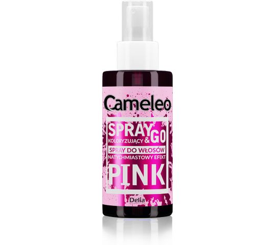 Delia Cameleo Spray&Go spray koloryzujący do włosów Pink (150 ml)