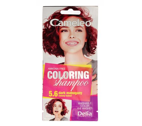 Delia Cosmetics Cameleo Szampon koloryzujący 5.6 Ciemny Mahoń (40 ml)