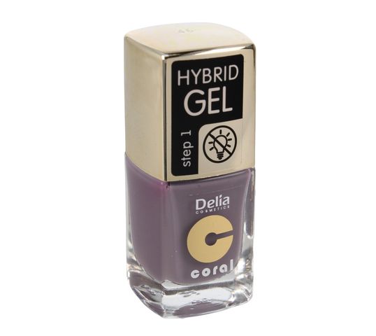 Delia Cosmetics Coral Hybrid Gel Emalia do paznokci nr 46  11ml