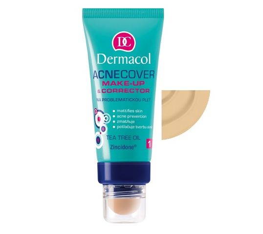 Dermacol Acnecover Make-Up & Corrector podkład z korektorem do skóry trądzikowej 02 30ml