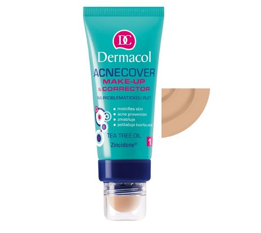 Dermacol Acnecover Make-Up & Corrector podkład z korektorem do skóry trądzikowej 03 30ml