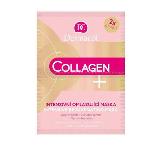 Dermacol Collagen Plus Intensive Rejuvenating Mask maseczka intensywnie odmładzająca do twarzy 2x8g