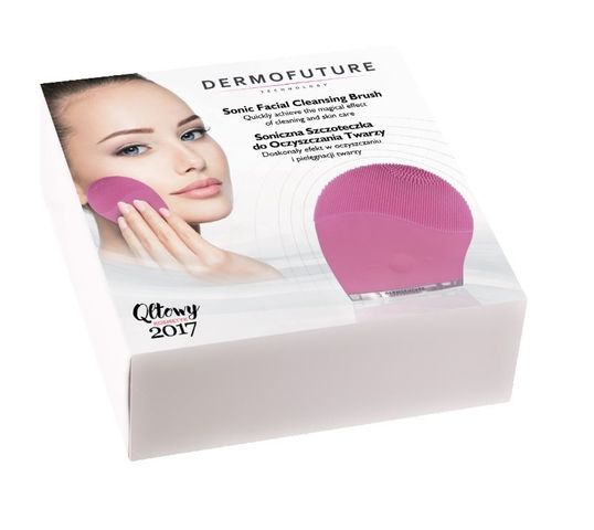 Dermofuture Technology szczoteczka soniczna do oczyszczania twarzy różowa 1 szt.
