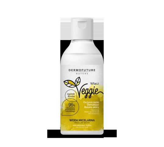 DermoFuture – Veggie Woda micelarna ogórek i imbir cera mieszana i tłusta (300 ml)