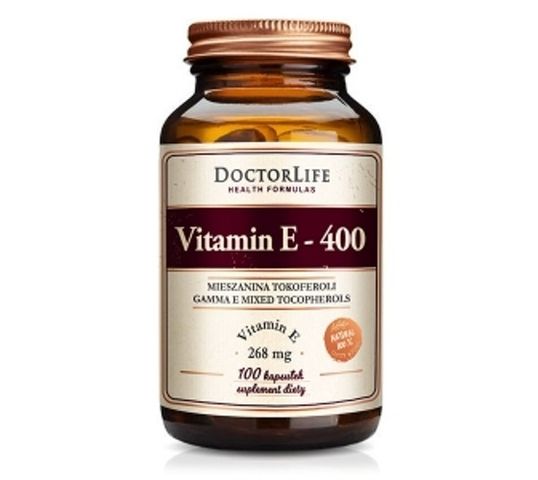 Doctor Life Vitamin E-400 268mg suplement diety 100 kapsułek
