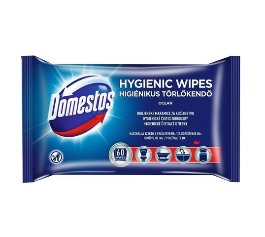 Domestos Chusteczki antybakteryjne Ocean (60 szt.)