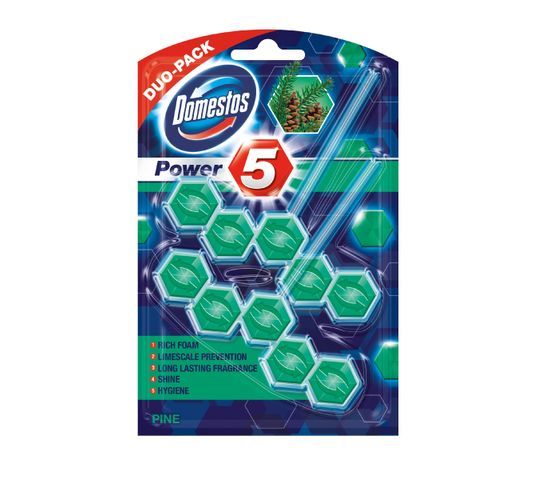 Domestos Pine DUO Kostka WC Power 5 koszyk 2 x 55 g