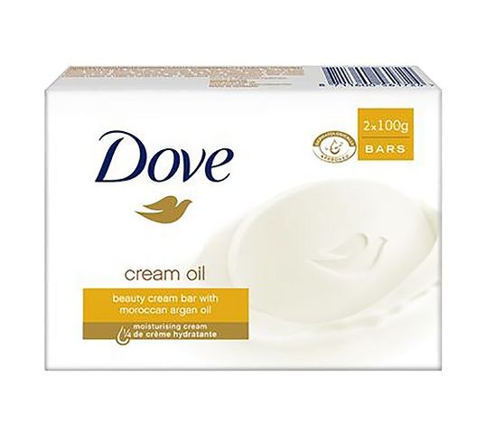 Dove Cream Oil kremowe mydło w kostce z olejkiem arganowym 2x100g