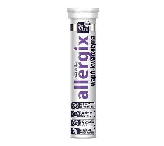 Dr Vita Allergix z sokiem suplement diety 20 tabletki musujące