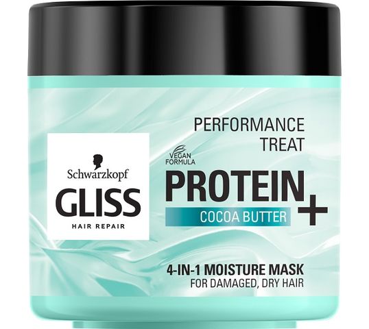 Gliss Kur – Performance Treat 4-in-1 Moisture Mask maska nawilżająca do włosów Protein + Cocoa Butter (400 ml)