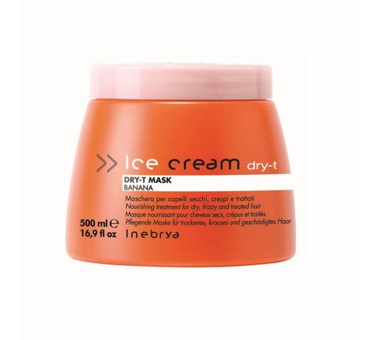 Inebrya Ice Cream Dry-T Mask – maska odżywczo-rekonstruująca do włosów suchych (500 ml)