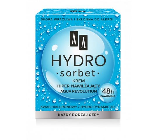 AA Hydro Sorbet Aqua Revolution krem hiper - nawilżający 48h (50 ml)