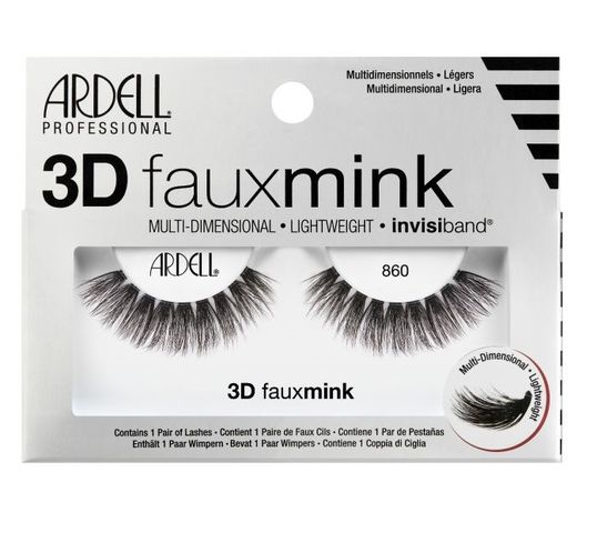 Ardell 3D Faux Mink 860 para sztucznych rzęs Black