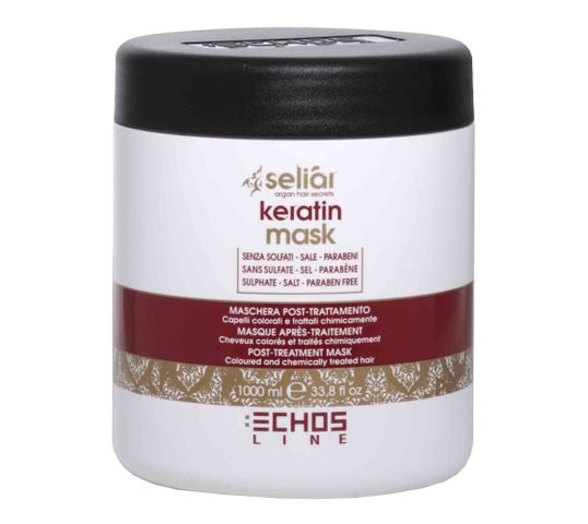 Echosline Seliar Keratin wzmacniająca maska do włosów z keratyną (1000 ml)
