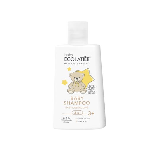 Ecolatier Baby szampon dla niemowląt 2w1 łatwe rozczesywanie 3+ (250 ml)