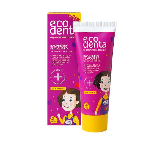 Ecodenta Raspberry Flavoured Toothpaste For Kids pasta do zębów dla dzieci o smaku malinowym (75 ml)