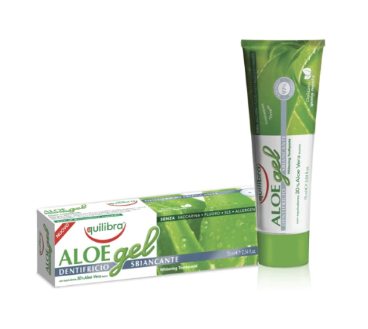 Equilibra Aloe Gel pasta do zębów wybielająca 30% aloesu (75 ml)