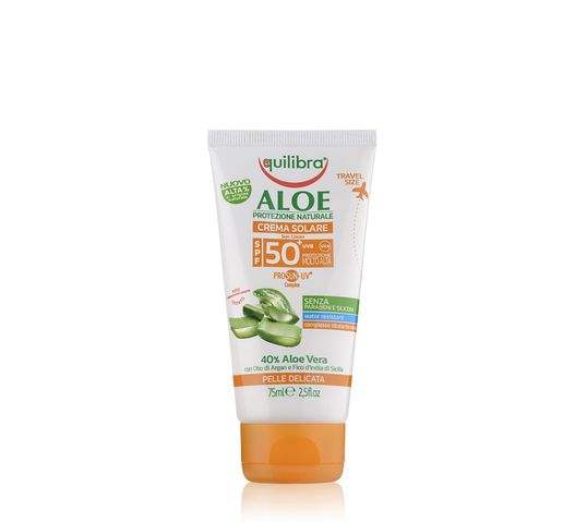 Equilibra Aloe Sun Cream SPF50 aloesowy krem przeciwsłoneczny (75 ml)