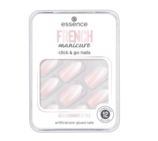 Essence French Manicure Click & Go Nails sztuczne paznokcie 02 Babyboomer Style (12 szt.)