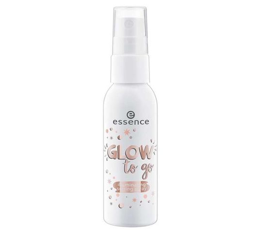Essence Glow To Go Iluminating Setting Spray rozświetlający spray do utrwalania makijażu 50ml