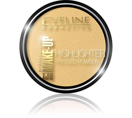 Eveline Art Professional Make-up – rozświetlający puder prasowany do twarzy Golden (10 ml)