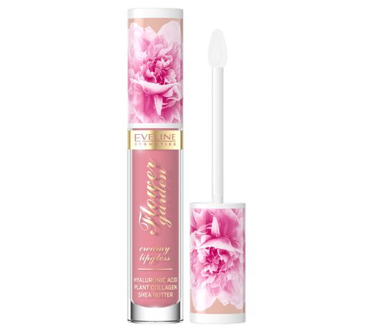 Eveline Cosmetics Flower Garden kremowy błyszczyk do ust 01 (4.5 ml)