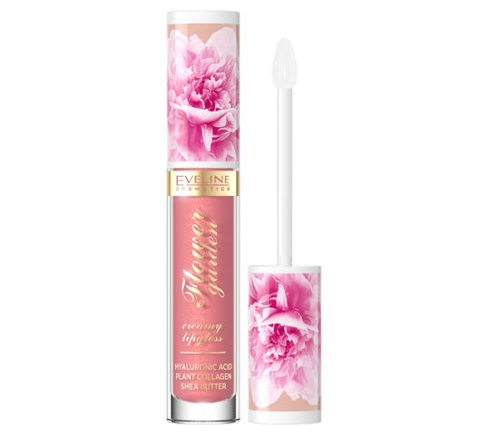 Eveline Cosmetics Flower Garden kremowy błyszczyk do ust 02 (4.5 ml)