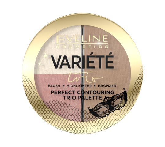 Eveline Cosmetics Variete paleta do konturowania twarzy 02 Medium (10 g)