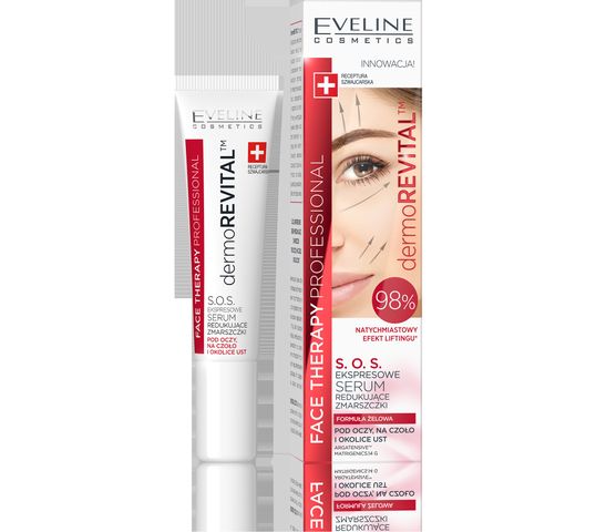 Eveline Dermorevital Serum (Face Therapy Professional S.O.S. ekspresowe serum redukujące zmarszczki 15 ml)