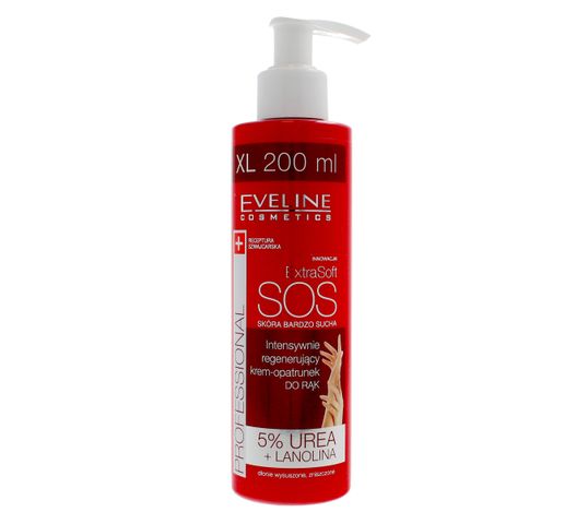 Eveline Extra Soft SOS – intensywnie regenerujący krem-opatrunek do rąk (200 ml)