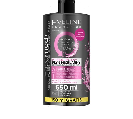 Eveline Facemed+ (profesjonalny płyn micelarny 650 ml)