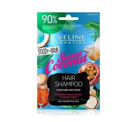 Eveline Cosmetics Food For Hair szampon Sweet Coconut nawilżający saszetka (20 ml)