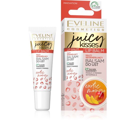 Eveline Juicy Kisses balsam do ust multi regenerujący Exotic Mango (12 ml)