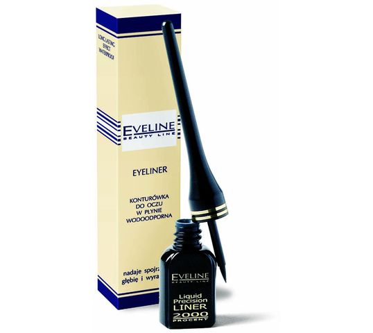 Eveline Liquid Precision Liner – eyeliner w płynie wodoodporny (1 szt.)
