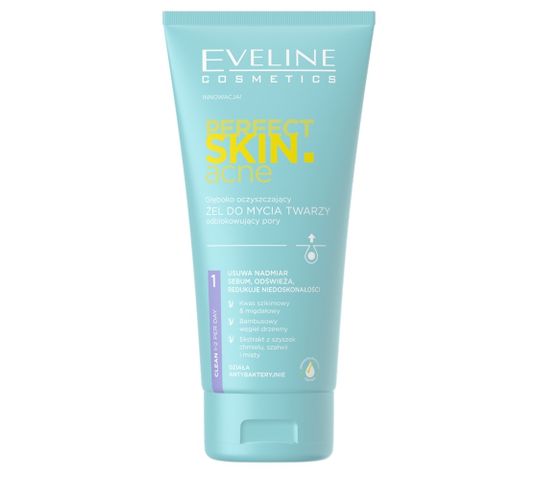Eveline Perfect Skin.acne Głęboko Oczyszczający Żel do mycia twarzy odblokowujący pory 150ml