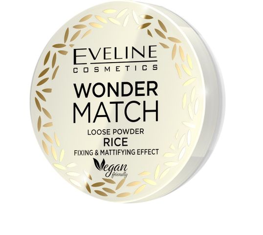 Eveline Wonder Match puder sypki matująco - utrwalający Rice