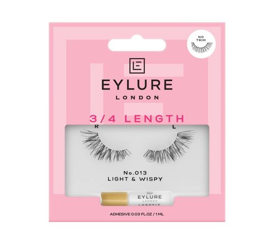 Eylure 3/4 Length Lashes sztuczne rzęsy z klejem efekt unikalnego podkreślenia No. 013