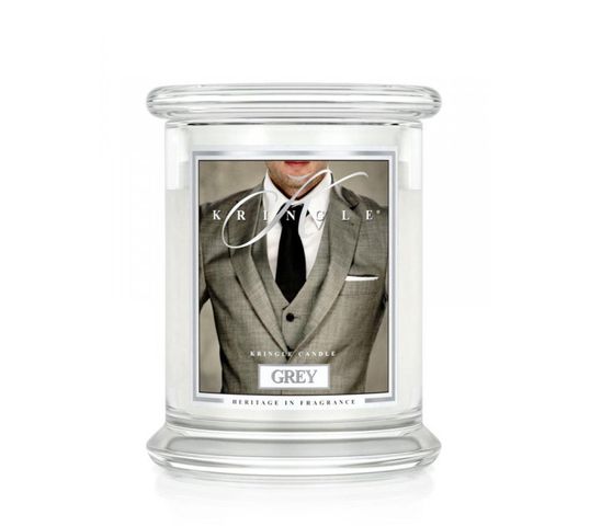 Kringle Candle – świeca zapachowa z dwoma knotami Grey (411 g)