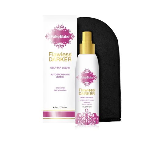 Fake Bake Flawless Darker Self-Tan Liquid samoopalacz w płynie 177ml + rękawica