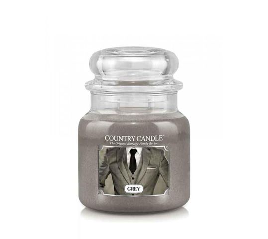 Country Candle – świeca zapachowa z dwoma knotami Grey (453 g)
