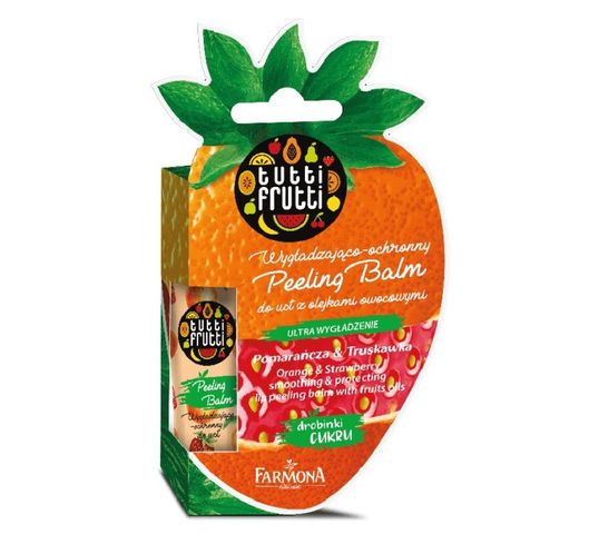 Tutti Frutti – Balsam peelingujący do ust Pomarańcza & Truskawka (10 g)