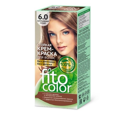 Fitokosmetik Fitocolor farba krem do włosów nr 6.0 naturalny jasny brąz (80 ml)