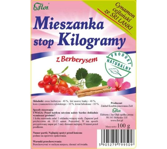 Flos Mieszanka Stop Kilogramy z Berberysem 100g