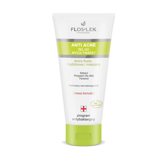 Floslek Anti Acne Program Antybakteryjny Żel do mycia twarzy 200 ml