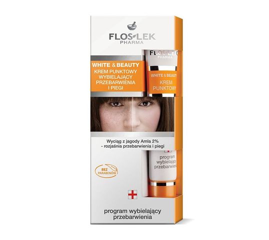 Floslek White and Beauty krem punktowy wybielający przebarwienia 10 ml