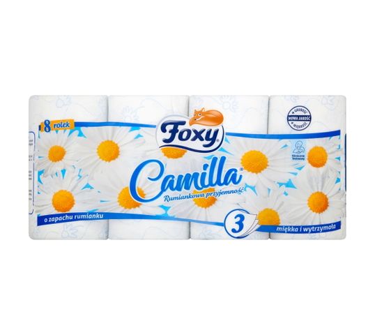 Foxy Papier toaletowy Camilla rumiankowy (8 rolek)