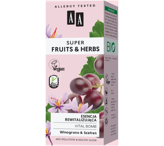 Fruits&Herbs – esencja rewitalizująca vital bomb (30 ml)